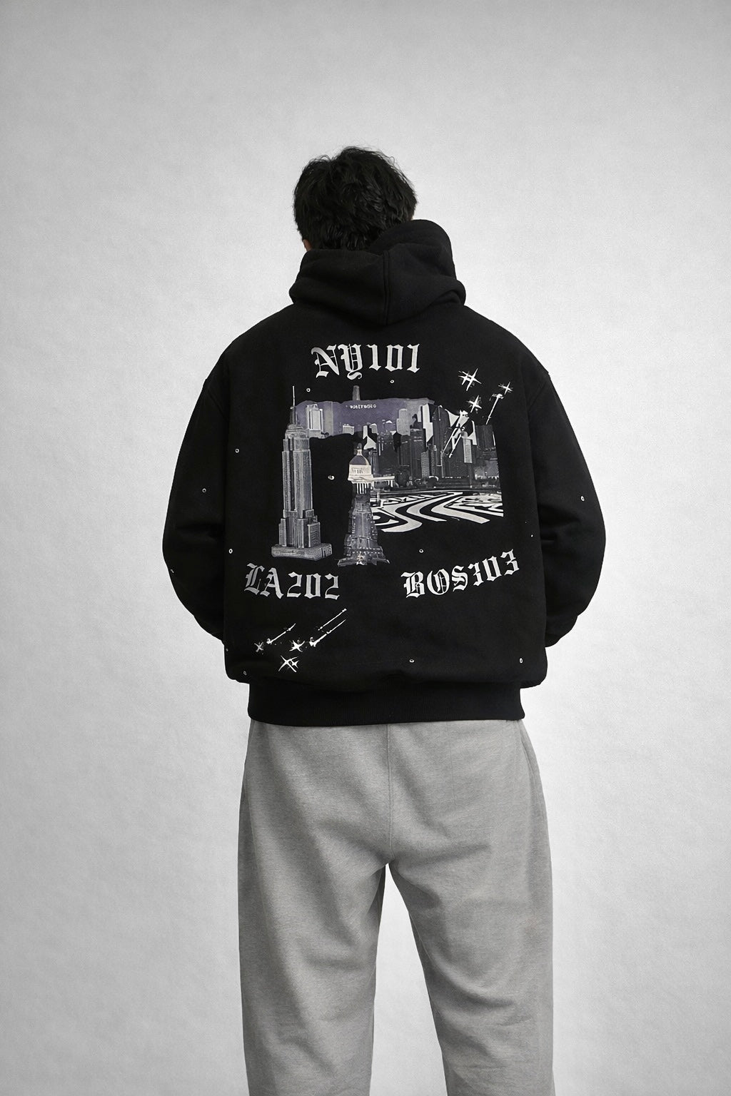 NY LA BOS HOODIE