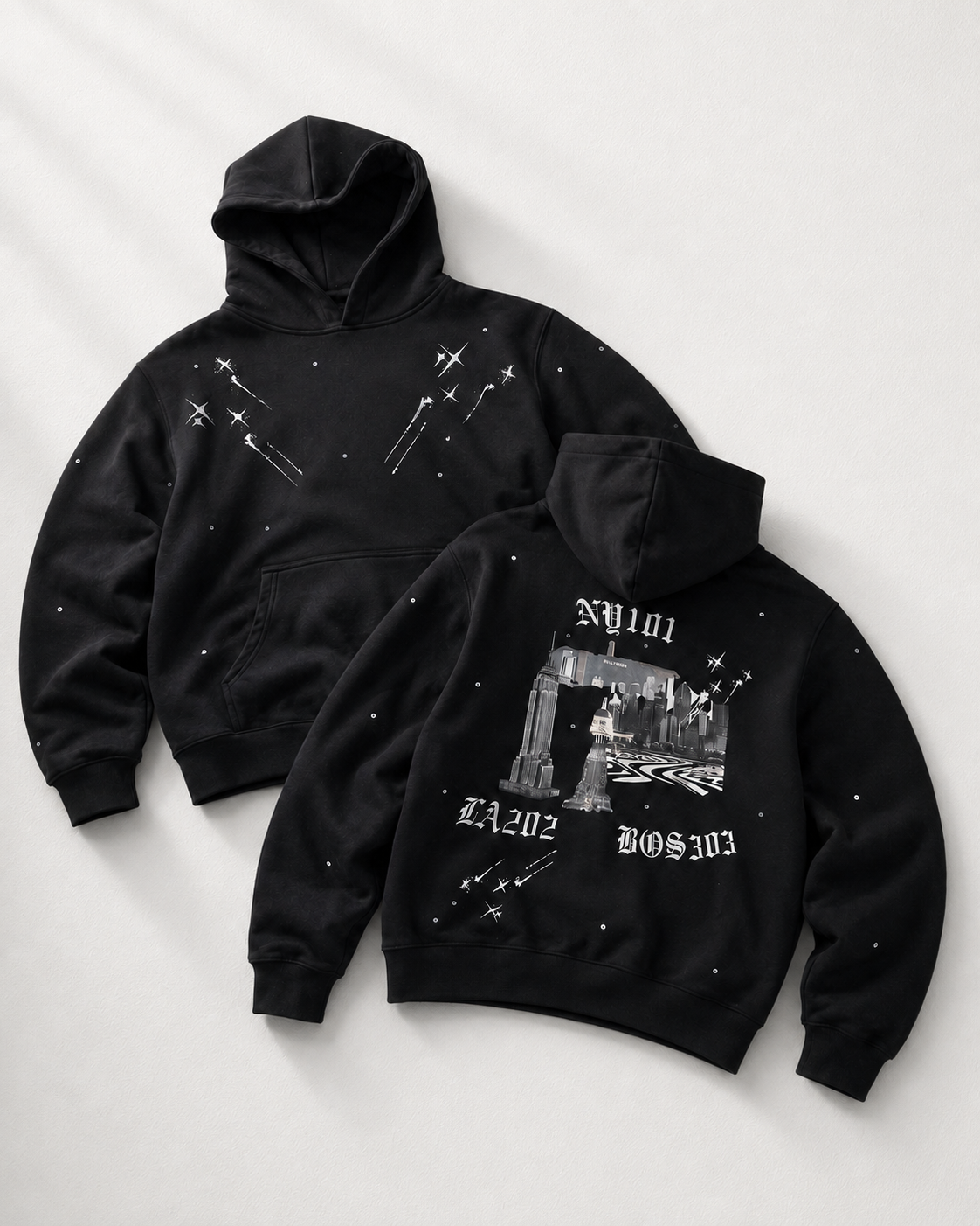NY LA BOS HOODIE